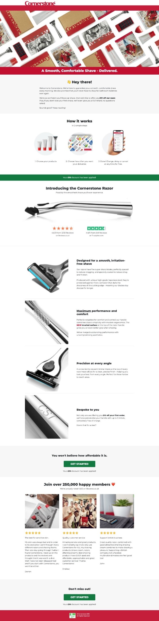 The Cornerstone Razor